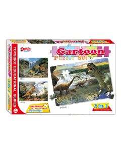 Puzzle / Slagalica set Dinosauri 3/1, 153 kom